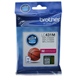 Brother LC431M Magenta Ink Cartridge, 200 Pages.